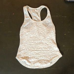 Silence is noise lace tank